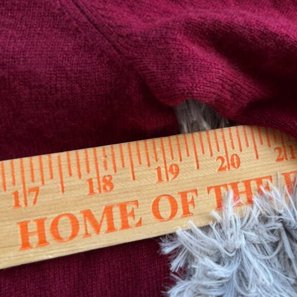 The Kooples Cashmere and Wool V-Neck Sweater 3 M/L Bar Hardware Goth Punk M L - Picture 9 of 13